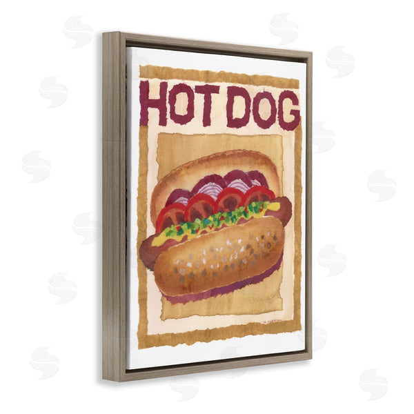 Stupell Industries Nancy Overton | Traditional Hot Dog