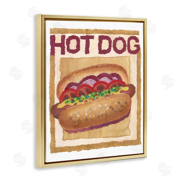 Stupell Industries Nancy Overton | Traditional Hot Dog