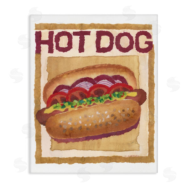 stupell industries Nancy Overton | Traditional Hot Dog