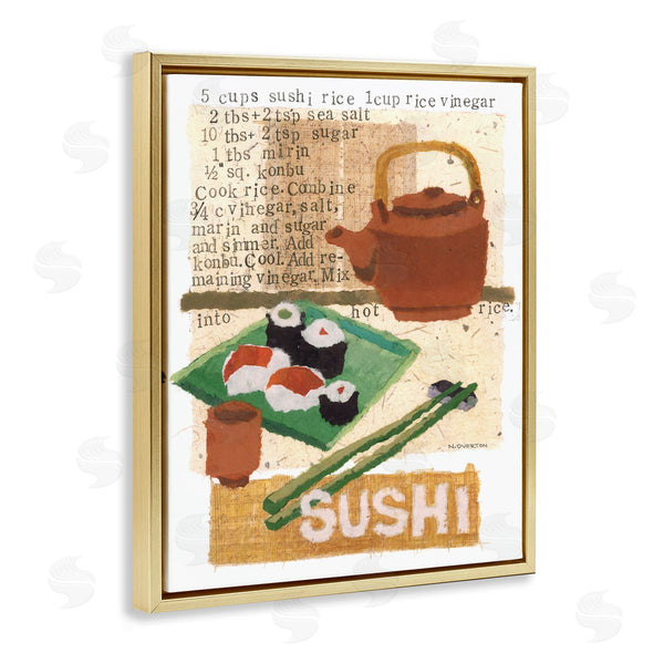 Stupell Industries Nancy Overton | Traditional Sushi Recipe