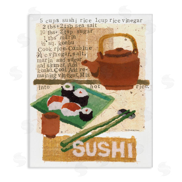 stupell industries Nancy Overton | Traditional Sushi Recipe