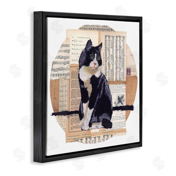 Stupell Industries Nancy Overton | Tuxedo Cat Collage