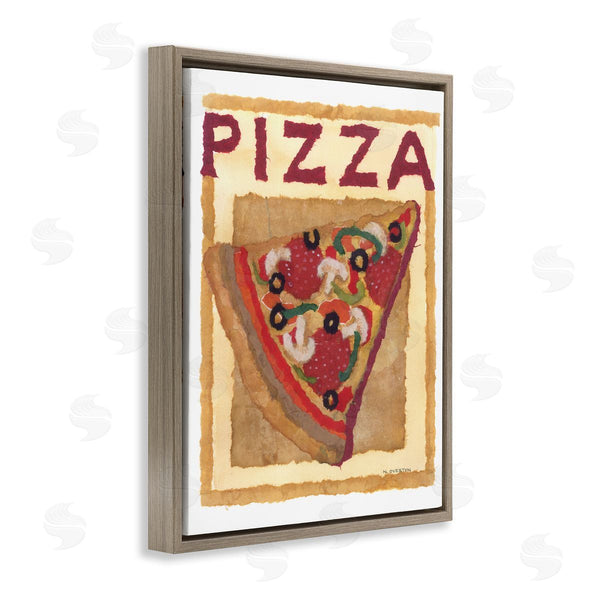 Stupell Industries Nancy Overton | Watercolor Style Pizza