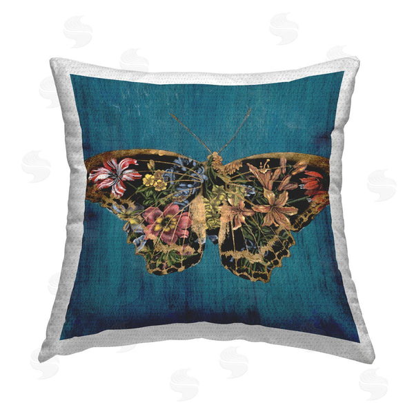 Stupell Industries Naomi McCavitt | Lily Pattern Butterfly Printed Throw Pillow