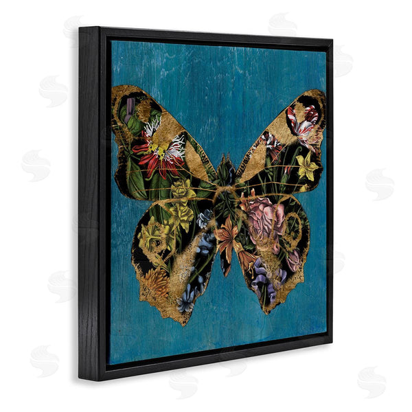 Stupell Industries Naomi McCavitt | Vivid Blue With Butterfly Wall Art
