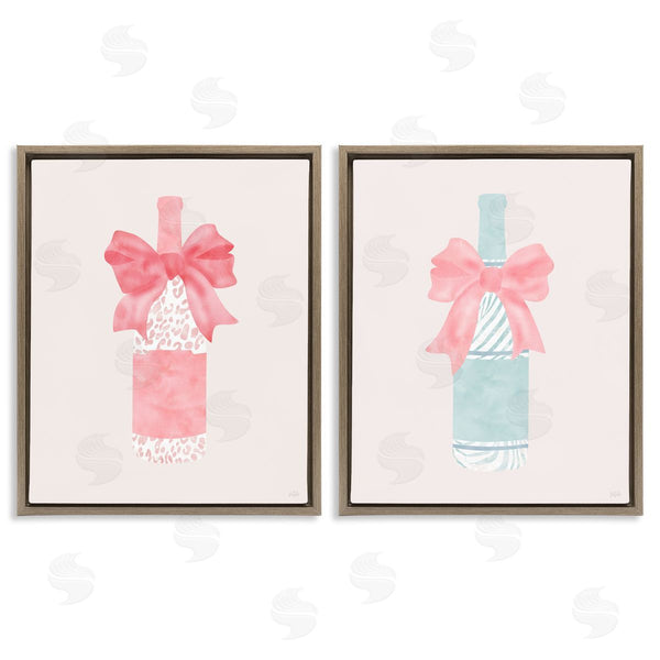 Stupell Industries Natalie Carpentieri | Animal Patterned Champagne Bottles