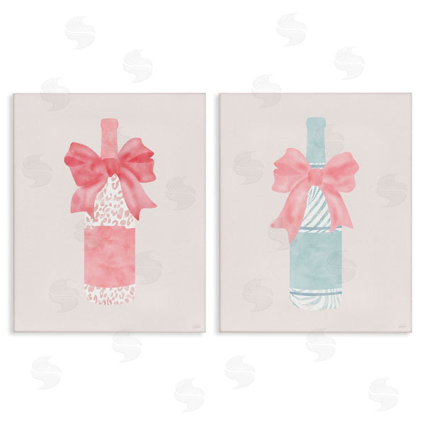 stupell industries Natalie Carpentieri | Animal Patterned Champagne Bottles