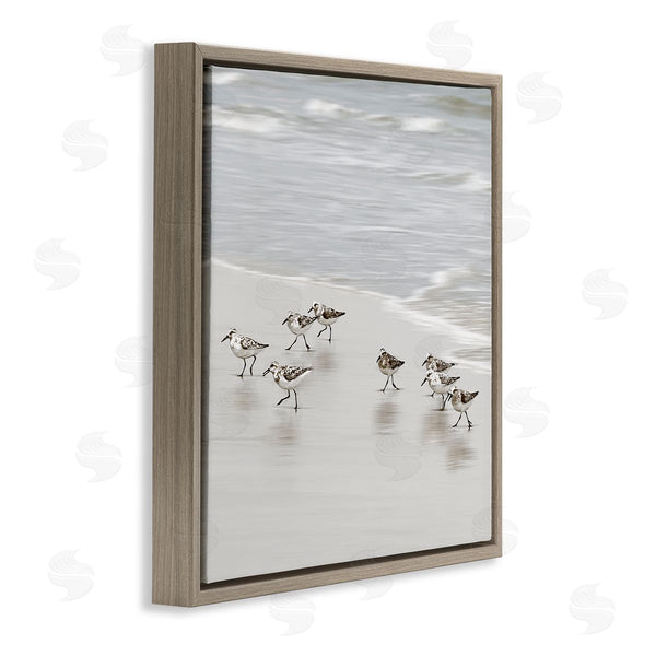 Stupell Industries Natalie Carpentieri | Beach Birds Scurrying