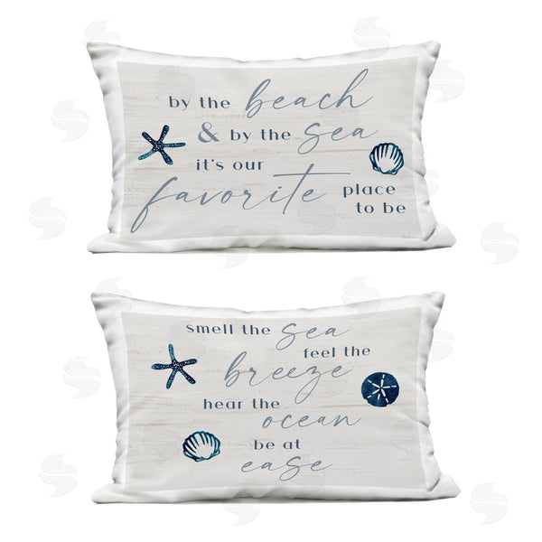 Stupell Industries Natalie Carpentieri | Beach Lover Heartfelt Phrases Printed Throw Pillow Set