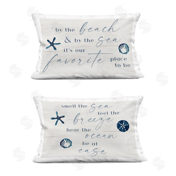 stupell industries Natalie Carpentieri | Beach Lover Heartfelt Phrases Printed Throw Pillow Set