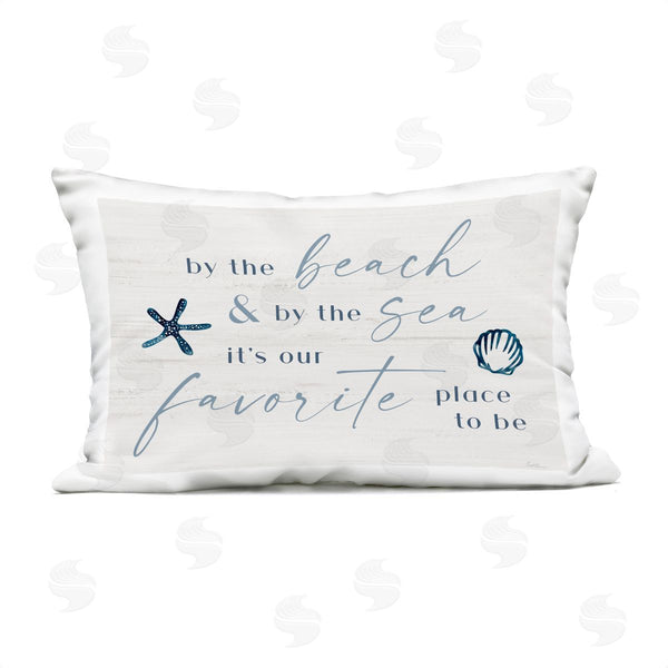 Stupell Industries Natalie Carpentieri | Beach & Sea Favorite Place To Be Printed Throw Pillow