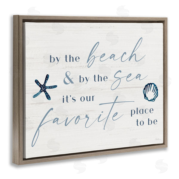 Stupell Industries Natalie Carpentieri | Beach & Sea Favorite Place To Be