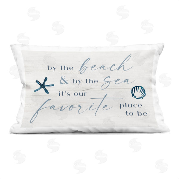 stupell industries Natalie Carpentieri | Beach & Sea Favorite Place To Be Printed Throw Pillow