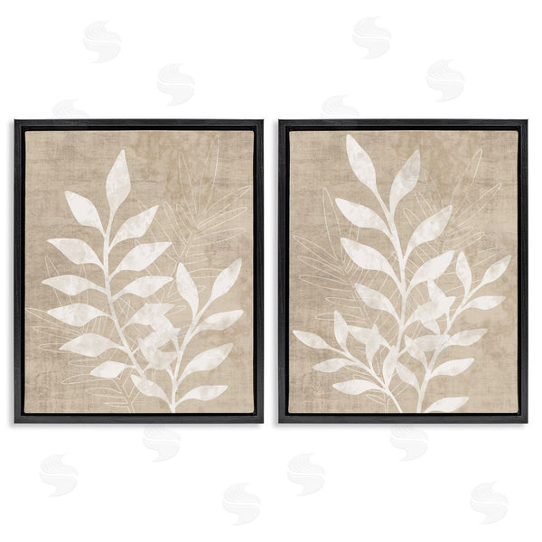Stupell Industries Natalie Carpentieri | Boho Botanical Leaf Silhouette