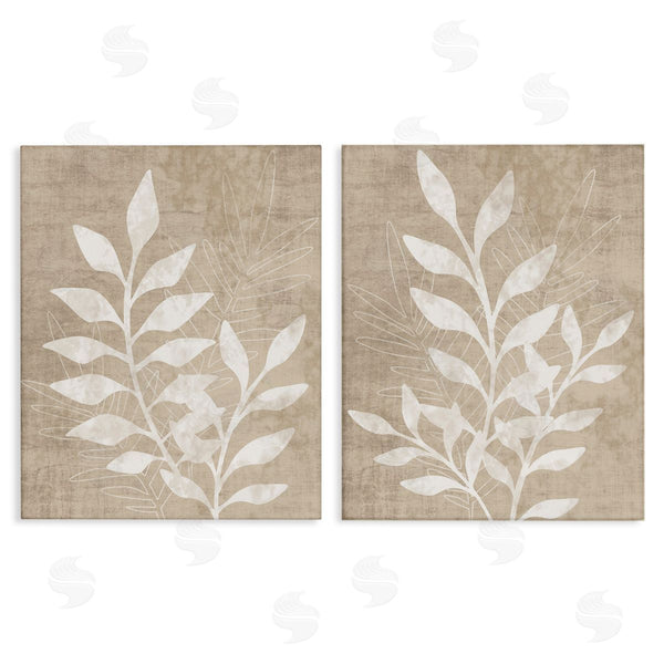 stupell industries Natalie Carpentieri | Boho Botanical Leaf Silhouette