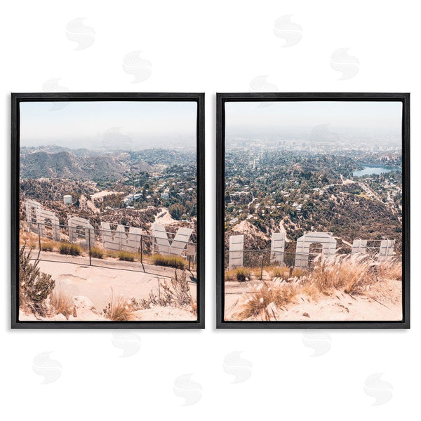 Stupell Industries Natalie Carpentieri | California Film Capital West Coast Hills Cityscape Wall Art