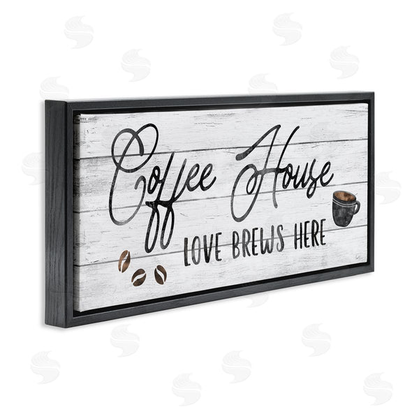 Stupell Industries Natalie Carpentieri | Coffee House Love Brews Here Wall Art
