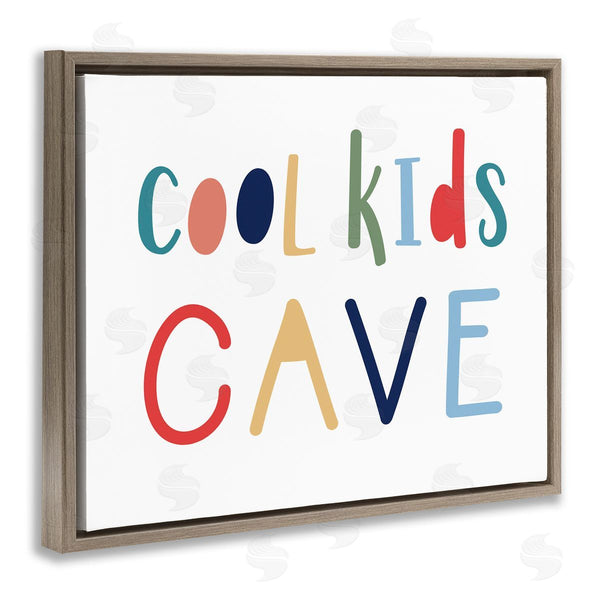 Stupell Industries Natalie Carpentieri | Cool Kids Cave Sign Playful Children's Typography Wall Art