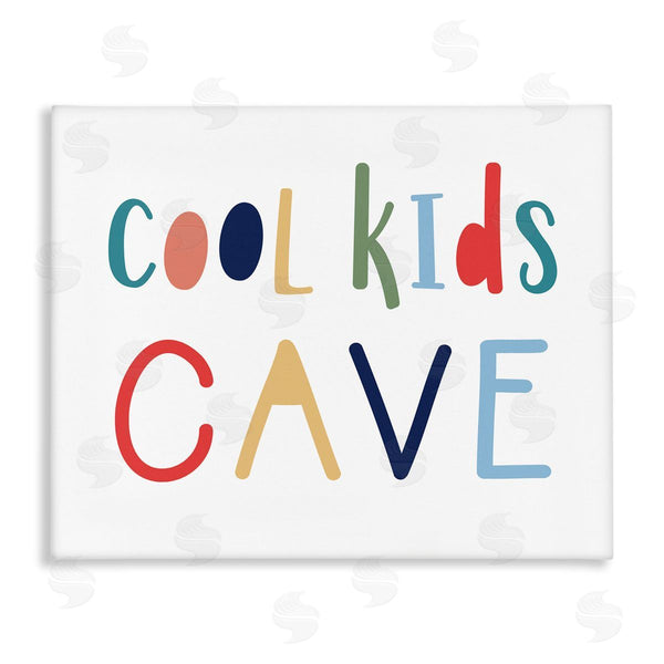 stupell industries Natalie Carpentieri | Cool Kids Cave Sign Playful Children's Typography Wall Art