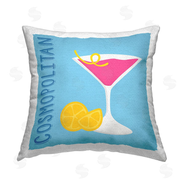 Stupell Industries Natalie Carpentieri | Cosmopolitan Cocktail Drink Printed Throw Pillow