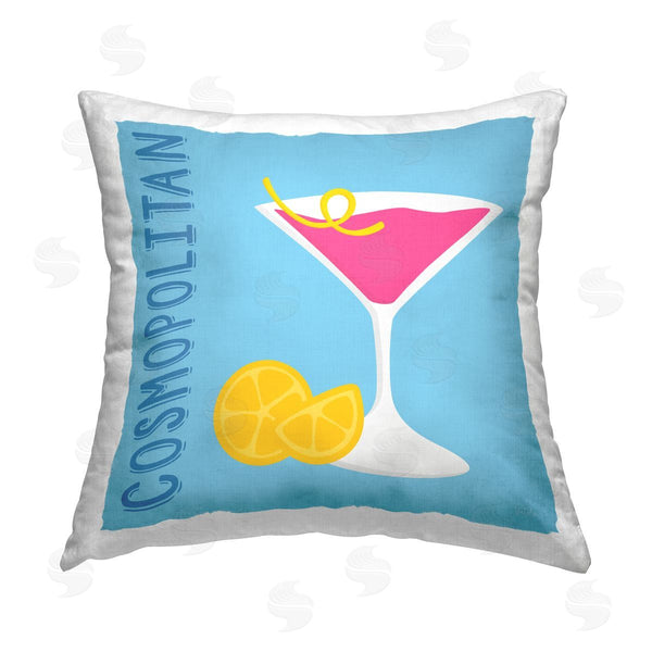 stupell industries Natalie Carpentieri | Cosmopolitan Cocktail Drink Printed Throw Pillow