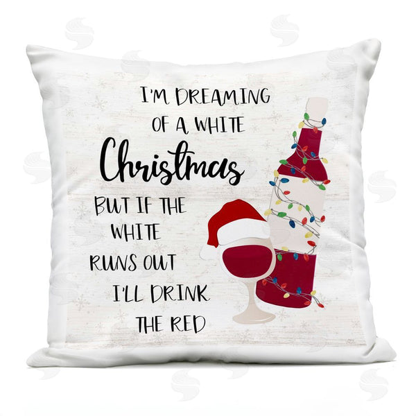 Stupell Industries Natalie Carpentieri | Drink The Red Christmas Printed Throw Pillow