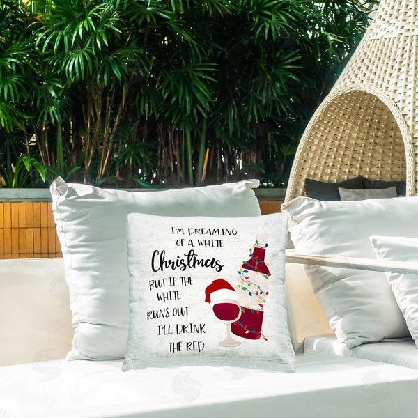 Stupell Industries Natalie Carpentieri | Drink The Red Christmas Printed Throw Pillow