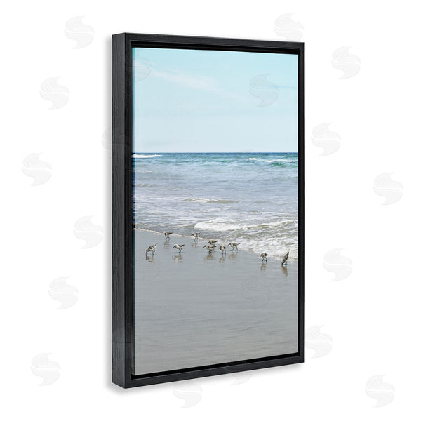Stupell Industries Natalie Carpentieri | Energetic Beach Birds Wall Art