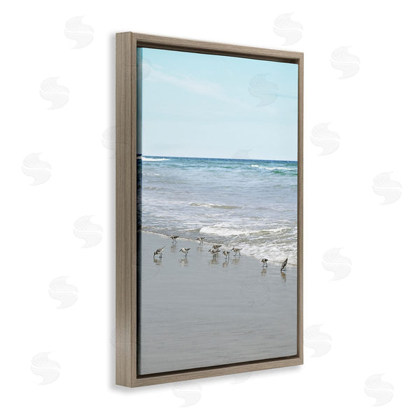 Stupell Industries Natalie Carpentieri | Energetic Beach Birds Wall Art