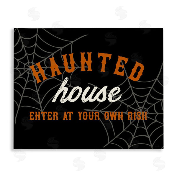 stupell industries Natalie Carpentieri | Enter At Own Risk Haunted House