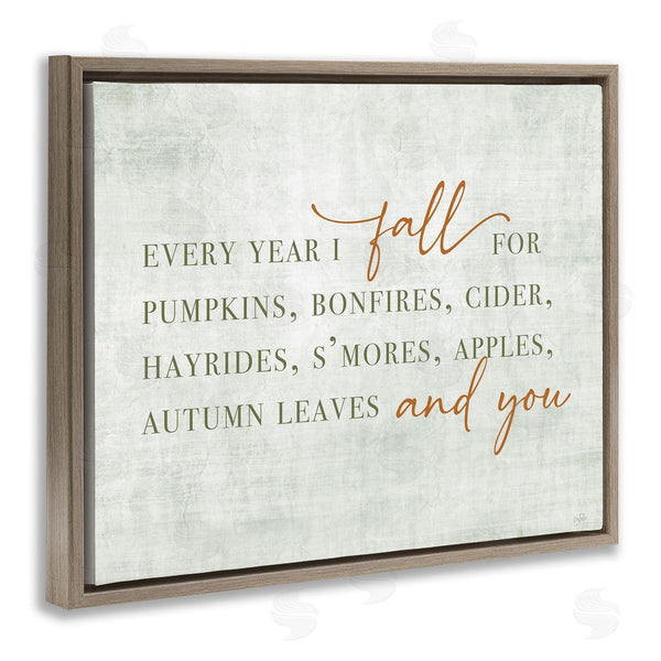 Stupell Industries Natalie Carpentieri | Every Year Fall Phrase Wall Art