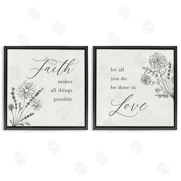 Stupell Industries Natalie Carpentieri | Faith & Love Sentiments