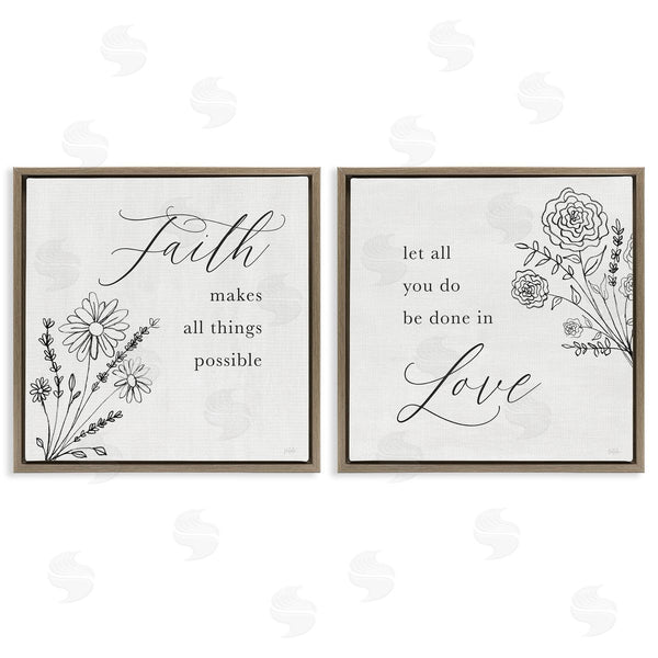 Stupell Industries Natalie Carpentieri | Faith & Love Sentiments