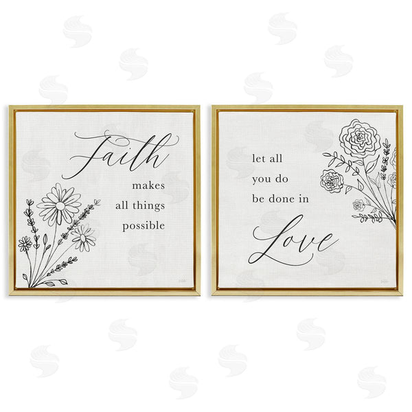 Stupell Industries Natalie Carpentieri | Faith & Love Sentiments