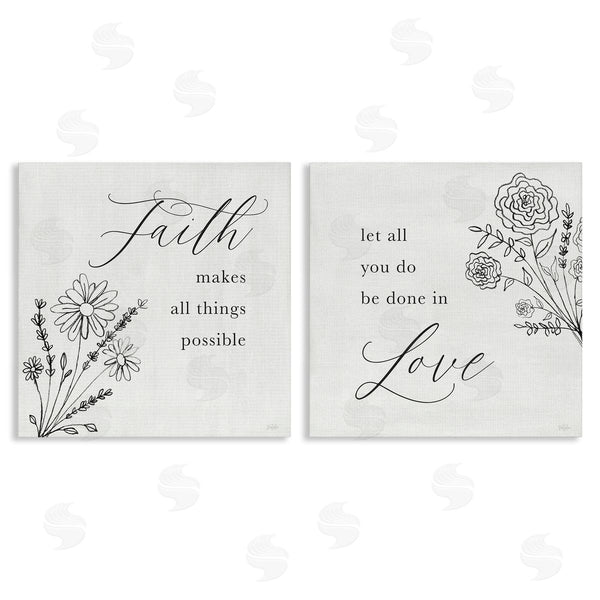 stupell industries Natalie Carpentieri | Faith & Love Sentiments