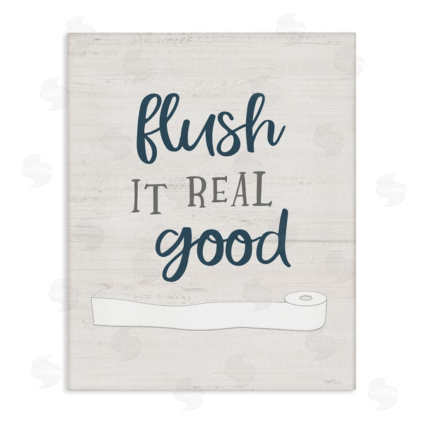 stupell industries Natalie Carpentieri | Flush It Real Good Bathroom Toilet Paper Humor Wall Art