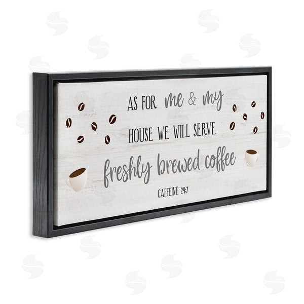 Stupell Industries Natalie Carpentieri | Fresh Coffee 24:7 Caffeine Proverbs Wall Art