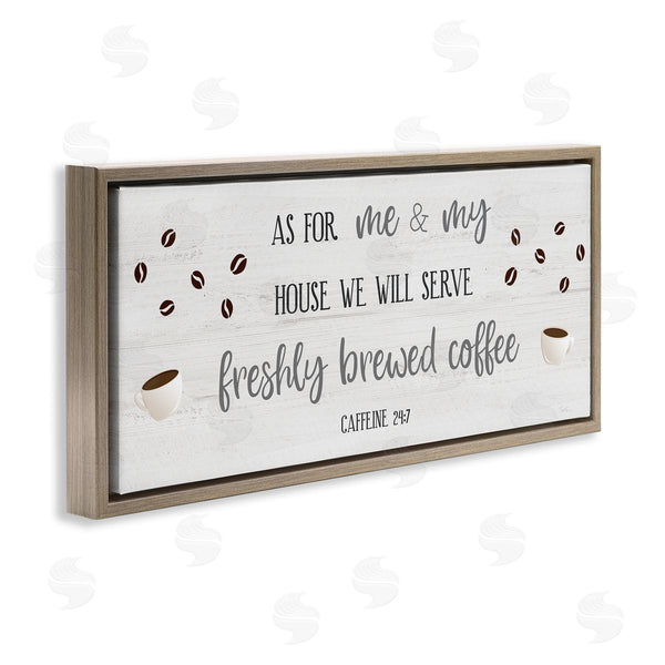 Stupell Industries Natalie Carpentieri | Fresh Coffee 24:7 Caffeine Proverbs Wall Art