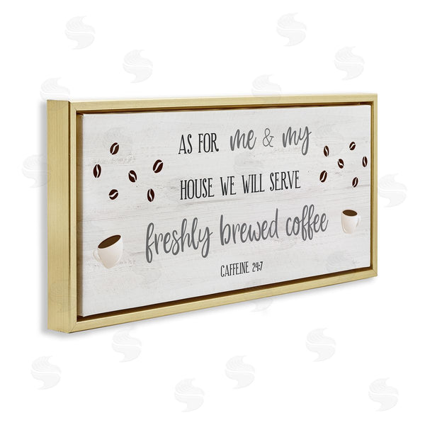 Stupell Industries Natalie Carpentieri | Fresh Coffee 24:7 Caffeine Proverbs Wall Art