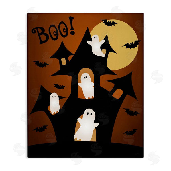 stupell industries Natalie Carpentieri | Ghostly Haunted House