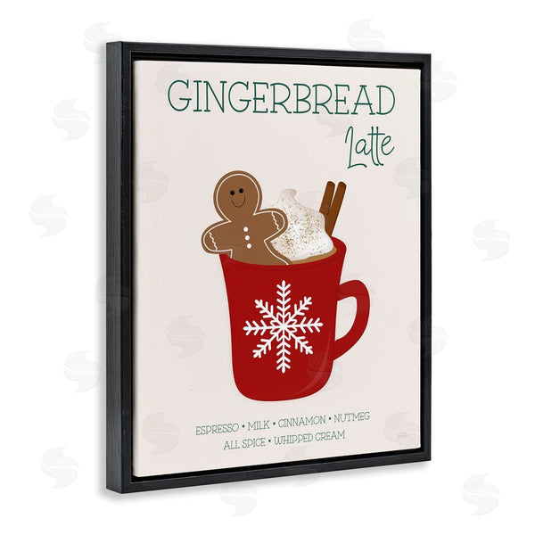 Stupell Industries Natalie Carpentieri | Gingerbread Latte Seasonal Drink Wall Art