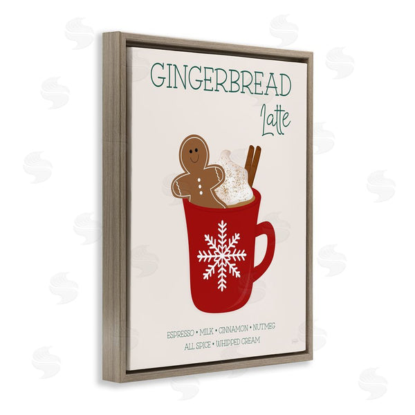 Stupell Industries Natalie Carpentieri | Gingerbread Latte Seasonal Drink Wall Art