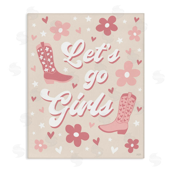 stupell industries Natalie Carpentieri | Groovy Let's Go Girls Wall Art