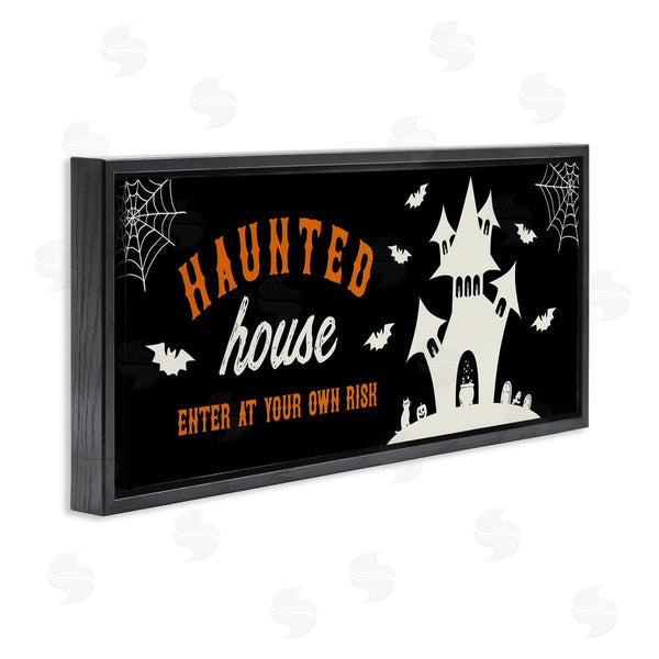 Stupell Industries Natalie Carpentieri | Haunted Enter At Own Risk Wall Art