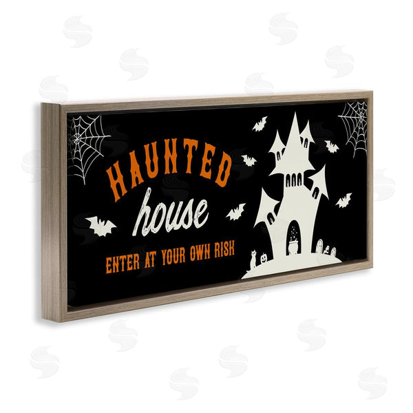 Stupell Industries Natalie Carpentieri | Haunted Enter At Own Risk Wall Art