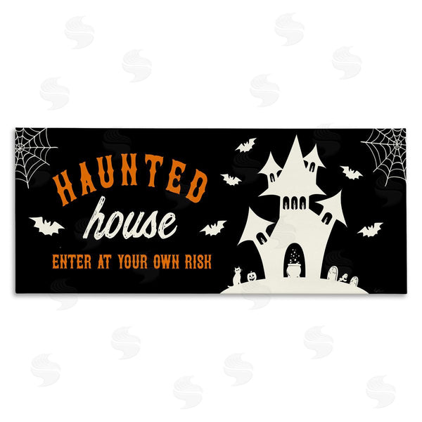 stupell industries Natalie Carpentieri | Haunted Enter at Own Risk Wall Art