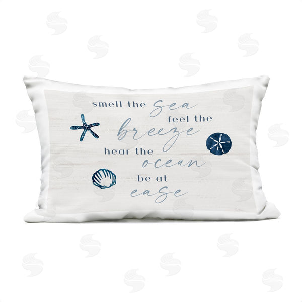 Stupell Industries Natalie Carpentieri | Hear The Ocean Be At Ease Printed Throw Pillow