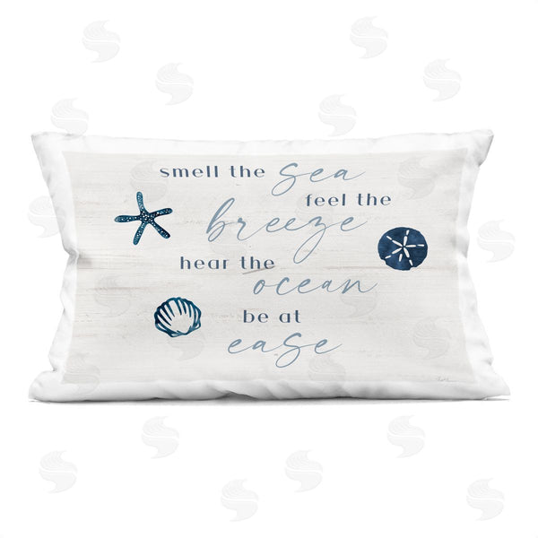 stupell industries Natalie Carpentieri | Hear The Ocean Be At Ease Printed Throw Pillow