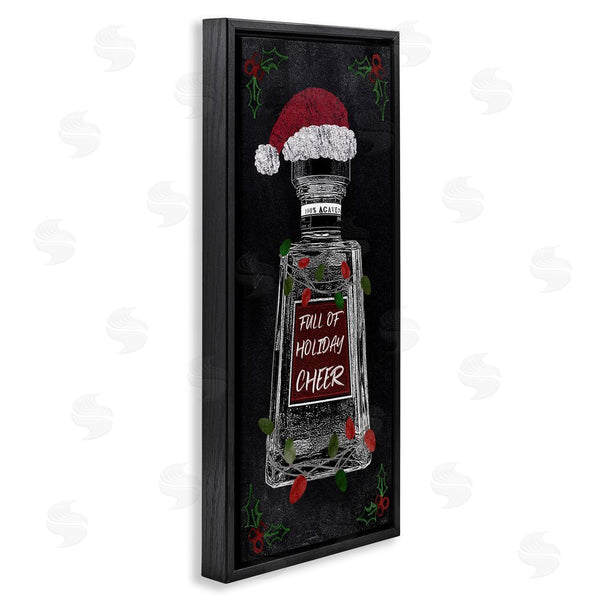 Stupell Industries Natalie Carpentieri | Holiday Cheer Bottle Wall Art