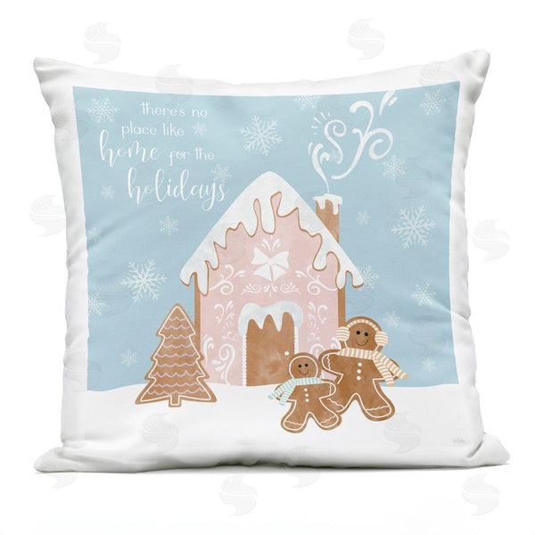 Stupell Industries Natalie Carpentieri | Holiday Gingerbread Family Printed Throw Pillow
